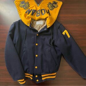 Vintage Empire Varsity Jacket Mens USA Made 60s 70s Hoban Size Medium